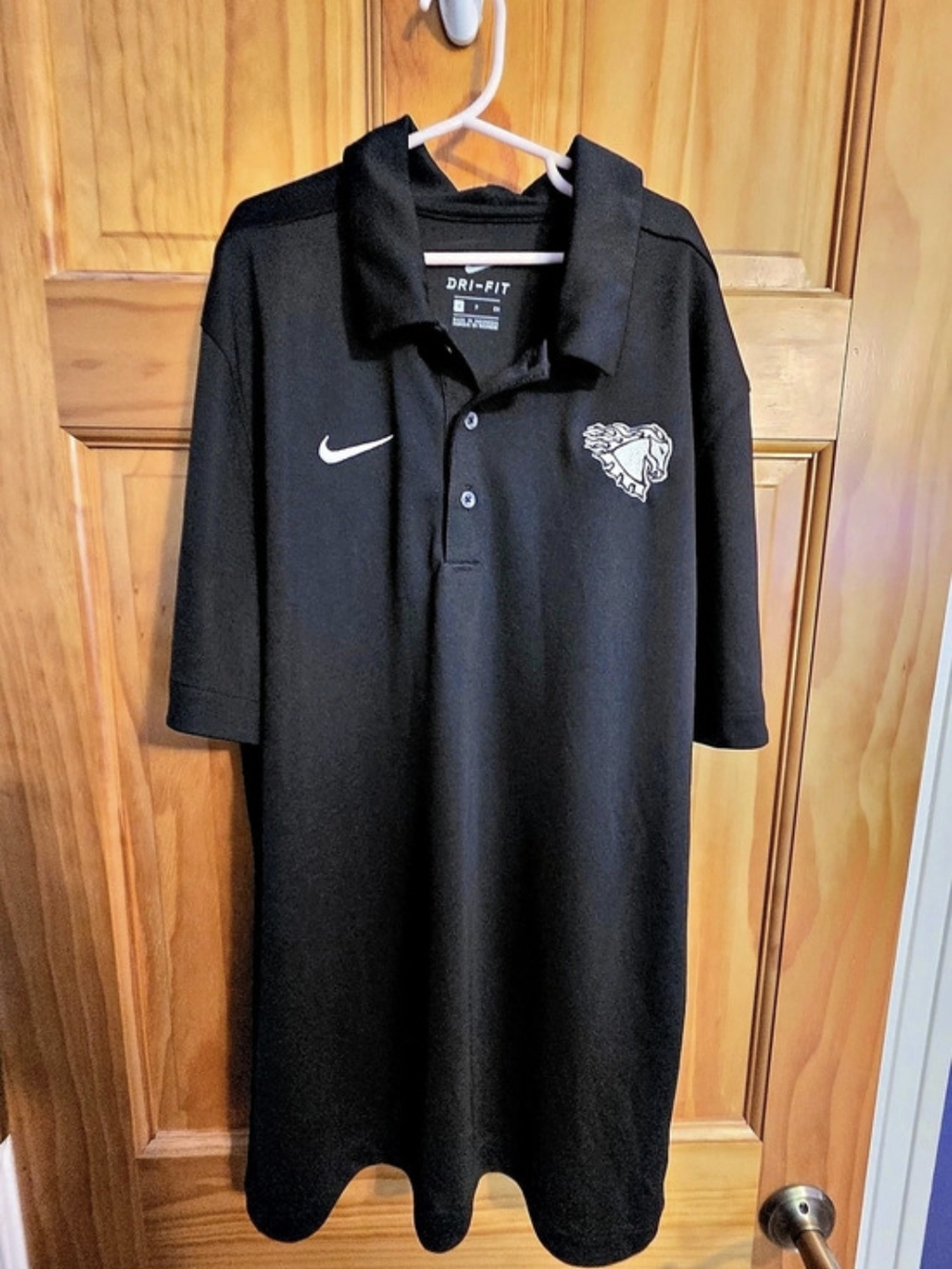 Nike Dri-FIT Polo Shirt Black Medium